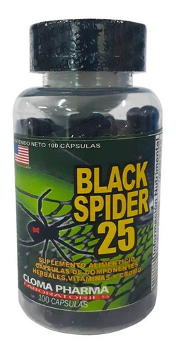 Black Spider Cloma Pharma  100 Caps (100 Srvs)