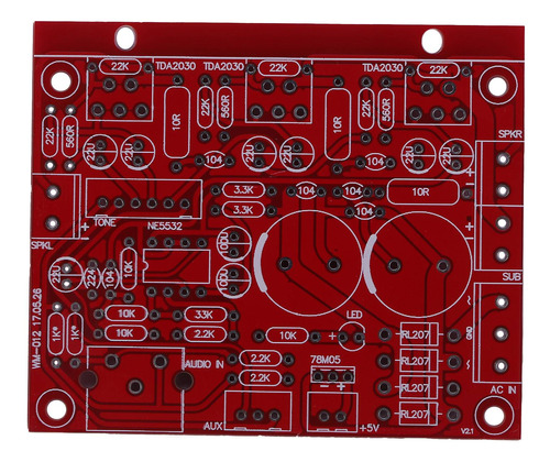 Placa Amplificadora De Subwoofer Tda2030a 2.1 Super 2.1 De T