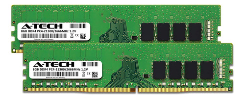 A-tech 16 Gb (2 X 8 Gb) Ddr4 2666 Mhz Udimm Pc4-21300 (orden