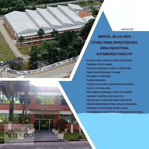 Imagem 1 de 15 de Galpão À Venda, 6000 M² Por R$ 17.000.000 - Centro De Ouro Fino Paulista - Ribeirão Pires/sp - Ga0043