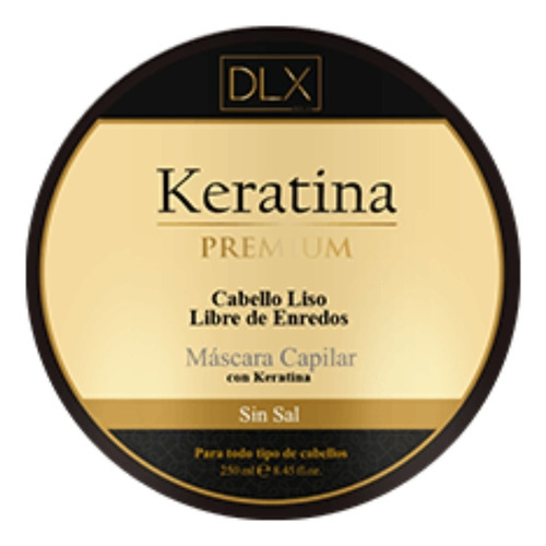 Deluxe Mascara Capilar Keratina Premium Sin Sal 250 Ml