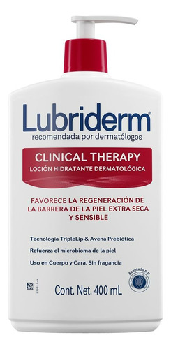  Crema Corporal Lubriderm Clinical Therapy 400 ml