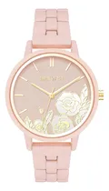 Comprar Nine West ® Reloj De Mano Dama Rosa Goma Mujer 2782fllp Dht Color De La Correa Rosa Pastel Color Del Bisel Rosa Pastel Color Del Fondo Rosa Pastel