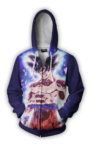 Sudadera Con Cremallera Abierta De Anime Dragon Ball Son Gok