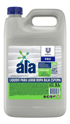 Jabón Liquido Ala Baja Espuma X 5 Litros Unilever