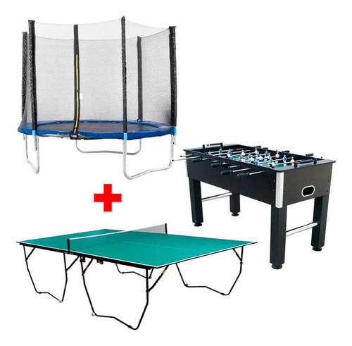 Alquiler Futbolito + Cama Elástica + Ping Pong