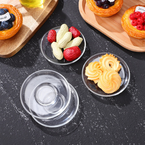 Plato Para Aperitivos Con Platillo De Vidrio En Forma De Taz