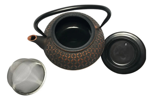 Tetera Hierro Filtro 600 Cc Cobre
