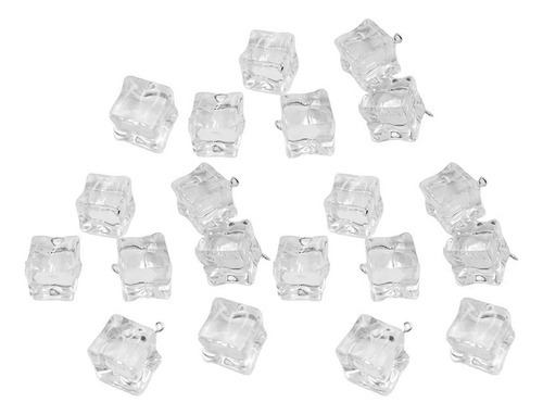 Pendientes Colgantes Transparentes Con Forma De Hielo Transp