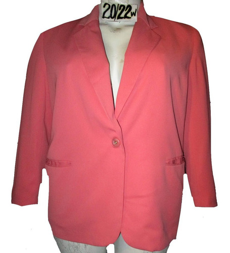 Saco Blazer Coral  Vestir De Mujer Talla 40/42 Requierements