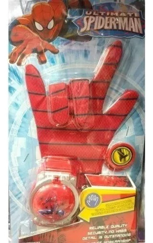 Guante Lanza Tazos Superheroes Spiderman Iron Hulk Capitana