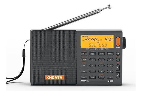 Rádio Portátil Xhdata D 808 (Ñ Tecsun, Sony, Degen, Sangean)