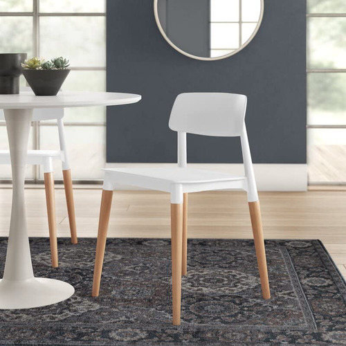 Sillas Eames De Comedor Estocolmo Estilo Nórdico White