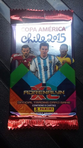 4 Sobres Cerrados Adrenalyn Copa America Chile 2015