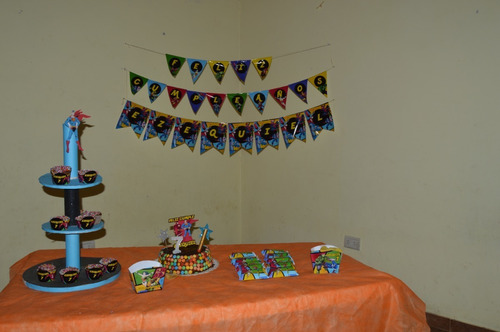 Super Héroes Todos Kit Impreso 15 Niños Personalizado Cumple