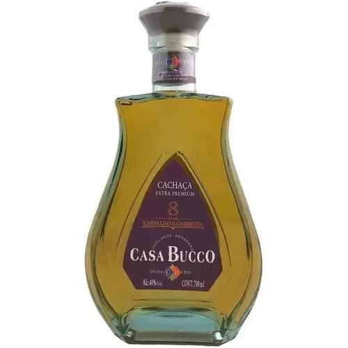 Cachaça Casa Bucco Carvalho E Cabreuva 8 Anos 700ml