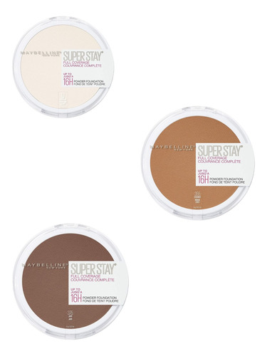 3 Bases Polvo Super Stay Maybelline