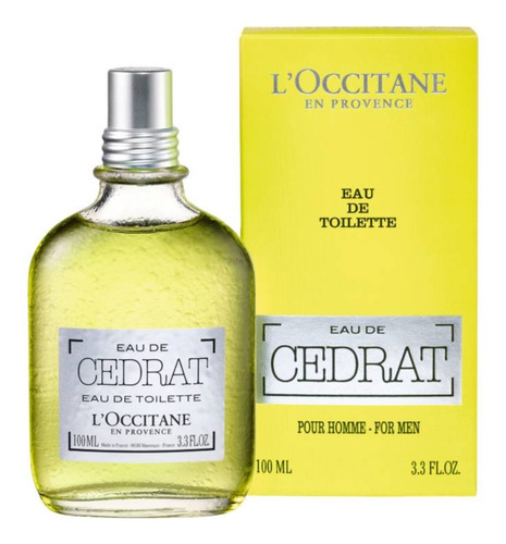 Eau De Cedrat For Men L' Occitane 100ml Eau De Toilette