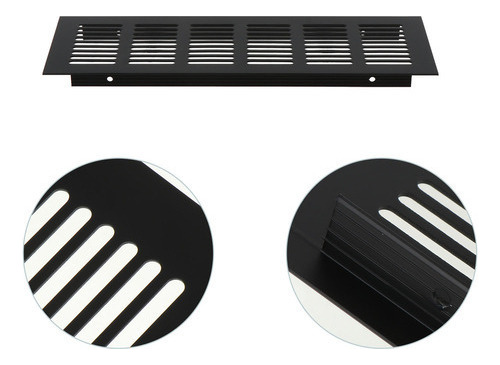 Red De Ventilación De Metal Negro Para Muebles De Hogar, 4 U
