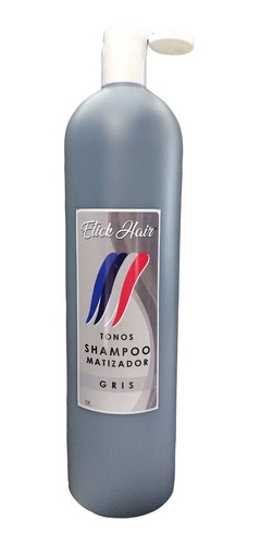 Shampoo Matizador Gris X 1 Litro Etick Hair  Uso Profesional