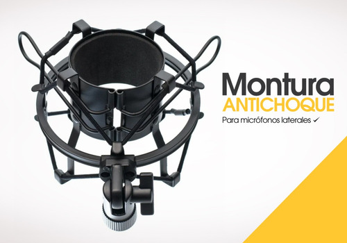 Soporte Microfono Araña Condenser Mic Shockmount Estudio Pro