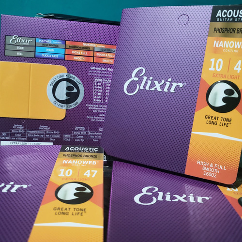 Elixir Originales E.u 10-47 Cuerdas Guitarra Acústica 16002