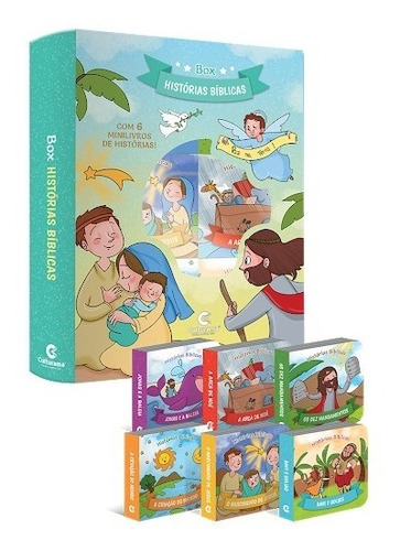 Imagem 1 de 5 de 6 Mini Livros Livrinho Educativo Infantil Histórias Bíblicas