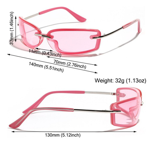 Gafas De Sol Y2k, Coloridas, Envolventes, Unisex