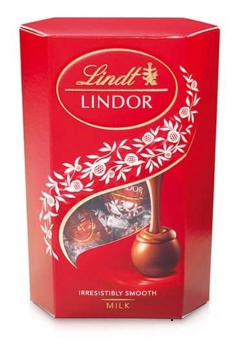 Bombom Chocolate Ao Leite Lindor Lindt  Caixa 200 G