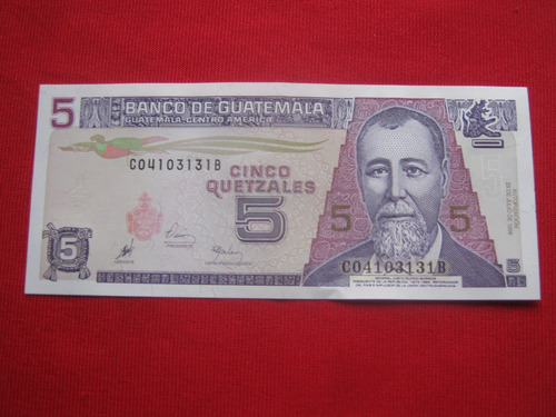 Guatemala 5 Quetzales 1998