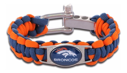 Brazalete - Pulsera De Paracord Nfl / Broncos De Denver