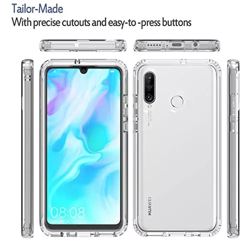 Huawei P30 Lite - Funda de piel Oxford con tapa trasera de TPU suave con  tapa magnética para Huawei Nova 4E