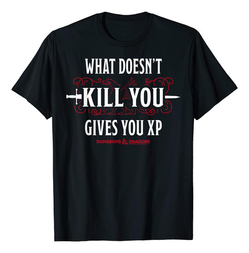 Dungeons & Dragons Lo Que No Te Mata Te Da Xp Camiseta