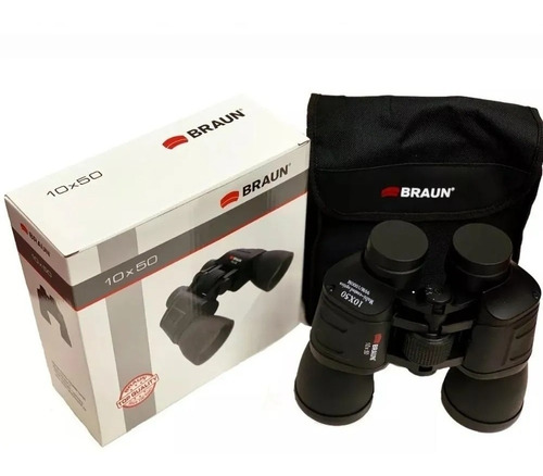 Imagen 7 de 7 de Binocular Braun 10x50 Lentes Blue Ultralit - Bak7 - Estuche*