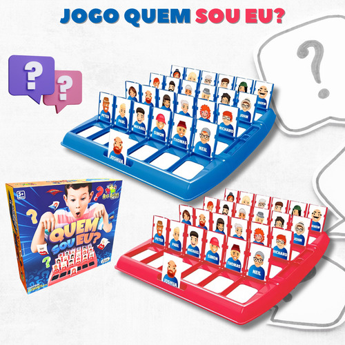 Jogo Quem Sou Eu ? Educativo Com Tabuleiro E Cartas Advinha