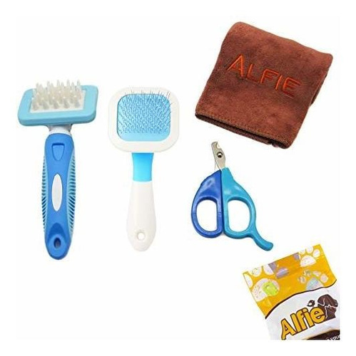 Imagen 1 de 9 de Guantes De Aseo Alfie Pet - Kit De Aseo Para Mascotas De 3