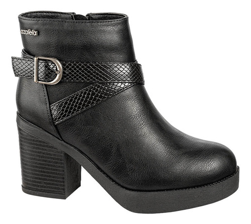 Botines Taco Azaleia Mafer-304 Negro