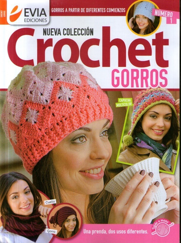 Crochet Gorros X 4 Revistas Evia Nuevas