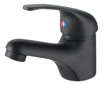 Comprar Monocomando Griferia Baño Lavatorio 35 Mm Negro Mate Goldex 