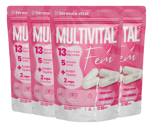 Fórmula Vital Fem Pack Ahorro | Energía Femenina Sin Sabor