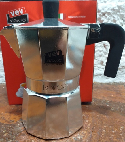 Imagen 2 de 4 de Cafetera Greca Espresso 3 Tazas Made In Italy