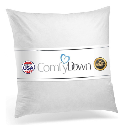 Almohada Con Relleno Comfydown, 28 X 28 Cm, Plumón Y Plumas