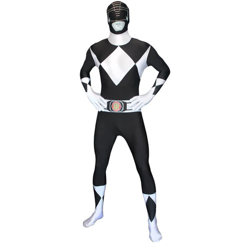 Morphsuit Para Adulto Power Rangers  Negro Talla Small