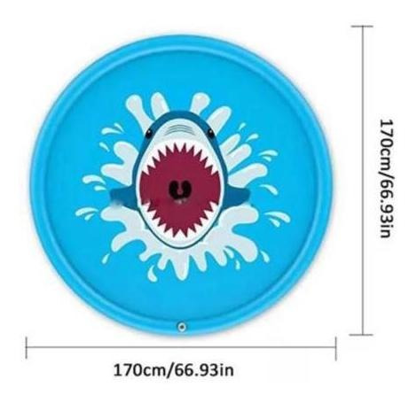 Imagen 4 de 7 de Alfombra Piscina Infantil De Agua 1,7m Rociadora Aire Libre