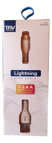 Cable Trv Usb Lightning  iPhone iPad 2.4a Fast Charge - Sync