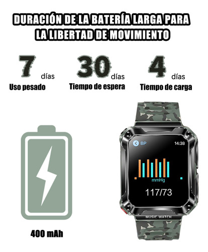 Smartwatch Reloj Inteligente Bluetooth Con Auriculare 1.96