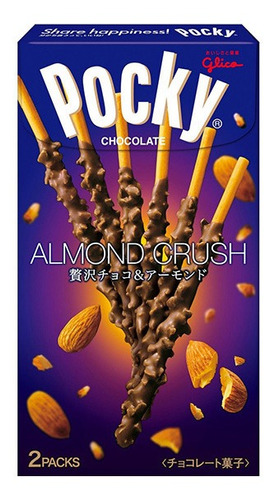 Imagen 1 de 3 de Glico Pocky De Chocolate Con Almendra 2 Pack