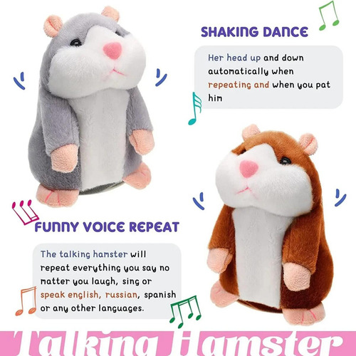 Divertido Juguete De Peluche Learn Imitate Talking Little Ha
