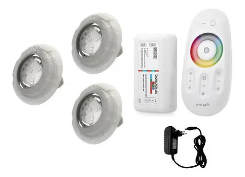 Kit Led Piscina com Controle LuxPool Cor da luz RGB