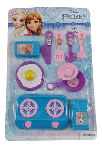 Kit Jogo De Cozinha Infantil 11 Peças Etitoys Yd186